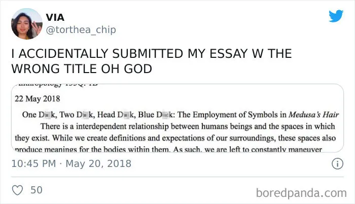 32 Times Students Didn't Proofread Their Work And Left In The Funniest Mistakes