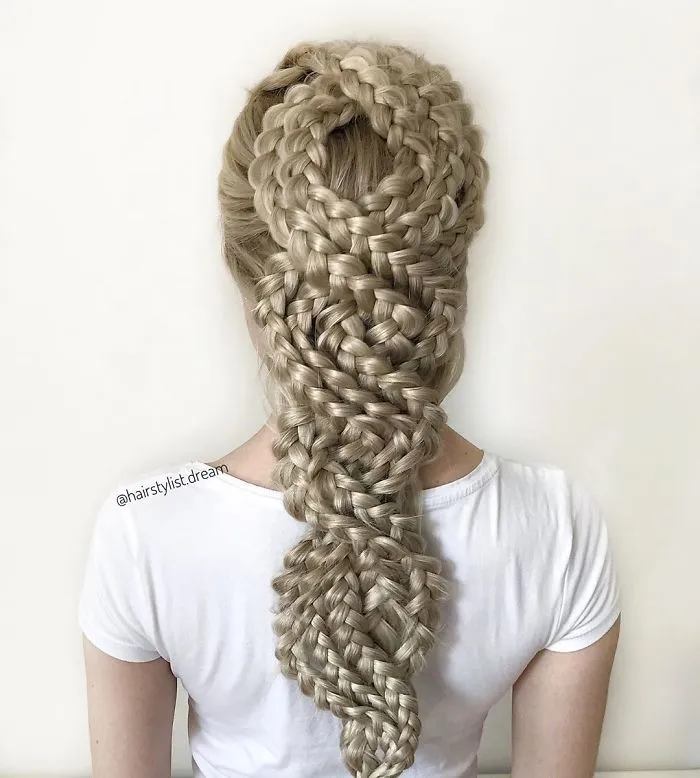 This German Teenager Creates Amazingly Intricate Hairstyles And Here Are 30 Of The Coolest Ones