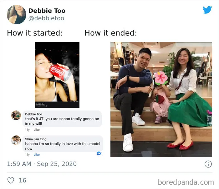 Couples Are Sharing ‘How It Started’ Vs. ‘How It Ended’ In 46 Wholesome Posts