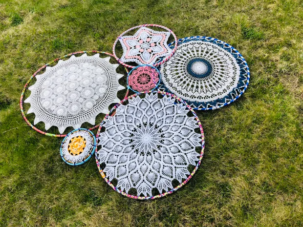 I Love The Proliferation Of Doily Spray Art ... Here's A Great One By The Rock Vandal!