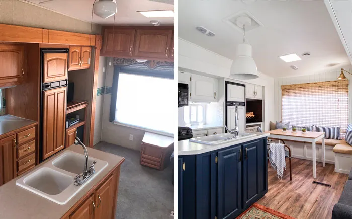 30 Pics Of Old Ugly RVs Redesigned Into Beautiful Tiny Homes By "RV Fixer Upper"