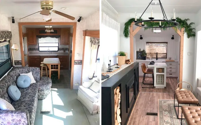 30 Pics Of Old Ugly RVs Redesigned Into Beautiful Tiny Homes By "RV Fixer Upper"