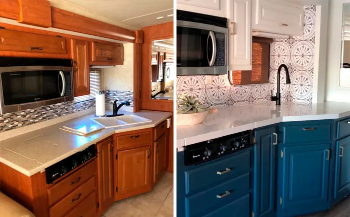 30 Pics Of Old Ugly RVs Redesigned Into Beautiful Tiny Homes By "RV Fixer Upper"