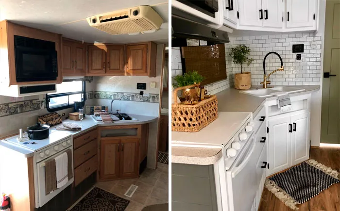 30 Pics Of Old Ugly RVs Redesigned Into Beautiful Tiny Homes By "RV Fixer Upper"