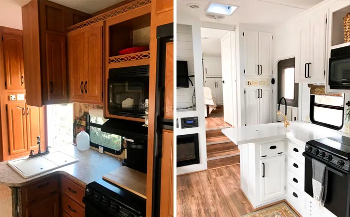 30 Pics Of Old Ugly RVs Redesigned Into Beautiful Tiny Homes By "RV Fixer Upper"