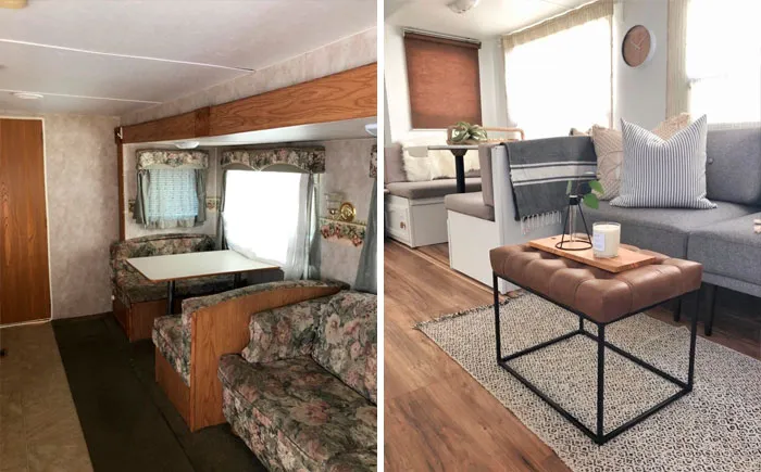 30 Pics Of Old Ugly RVs Redesigned Into Beautiful Tiny Homes By "RV Fixer Upper"