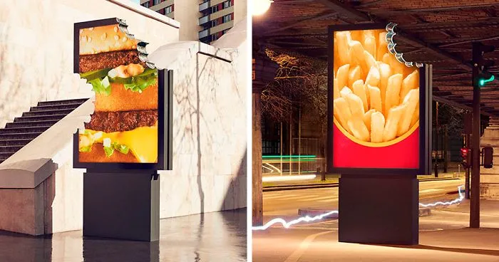 McDonald's Surprises Parisians By Launching These New Unique-Looking Street Ads