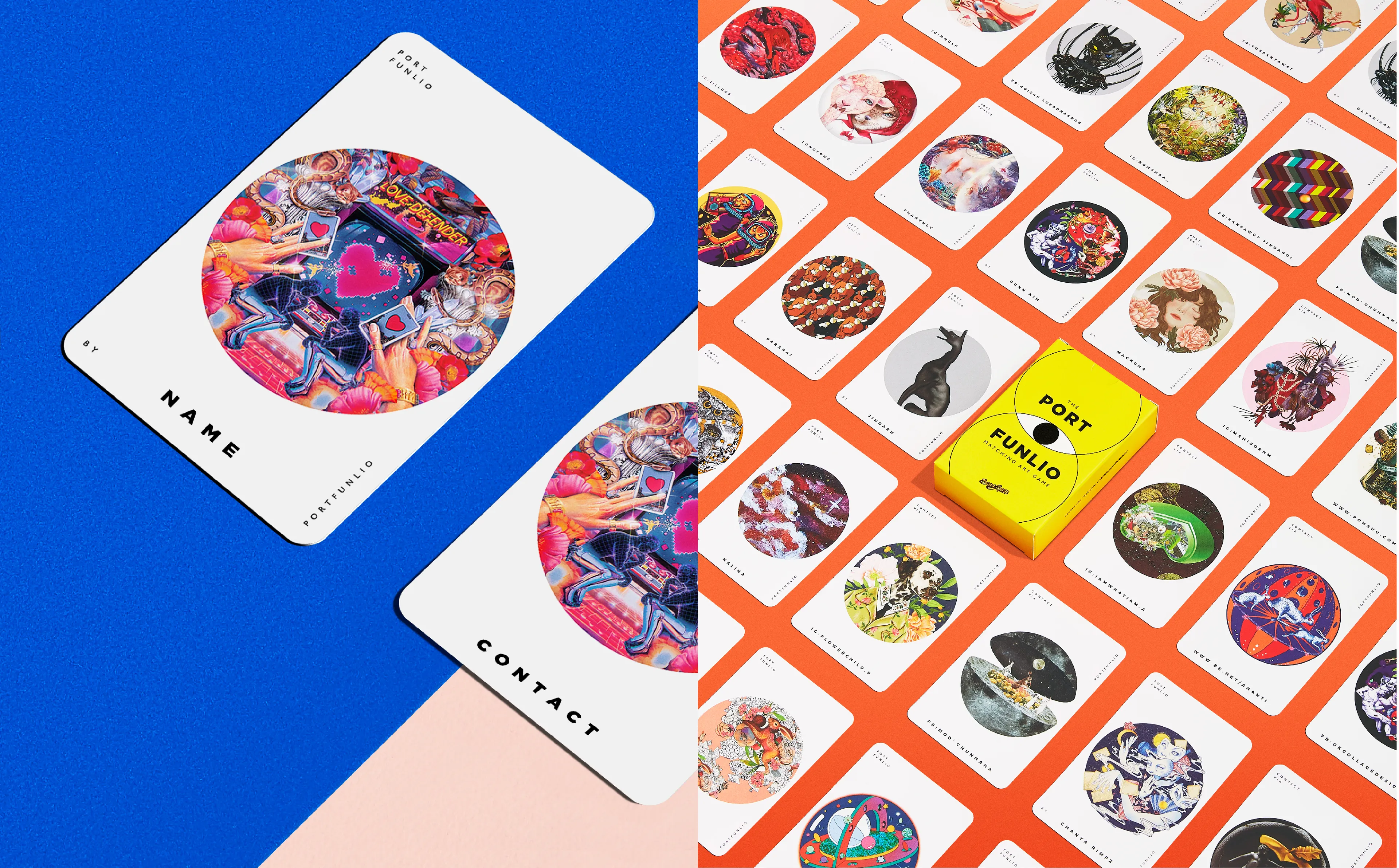 “The Portfunlio” By Sangsom, Thai Rum Brand, Turns A Drinking Card Game To Artist Portfolios That Match Artists With Businesses.