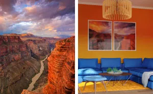 Interior Designers Create 6 Different Nature-Inspired Designs For One Living Room