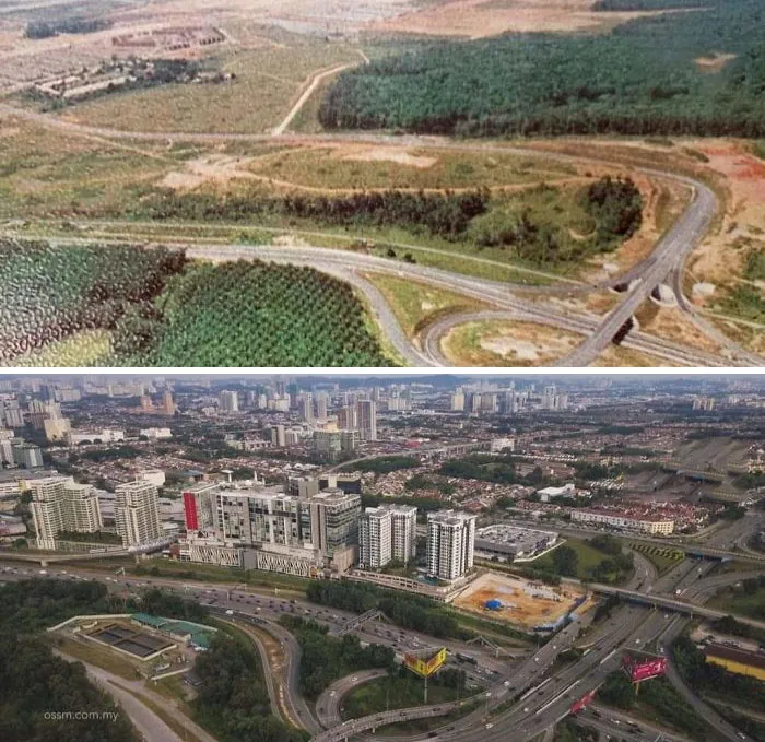 Subang Jaya, Selangor. 44 años de diferencia