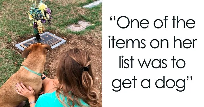 Girl Loses Her Sister To Cancer, Sister's Dog Jet Steps In To Help Her Mourn And They Become Inseparable