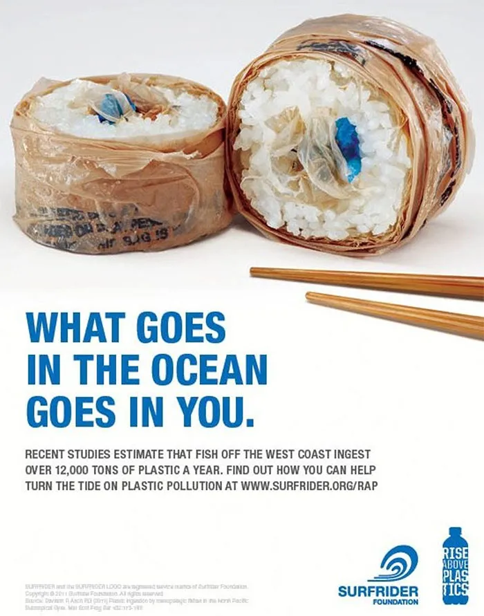 Surfrider Foundation Sushi Ad