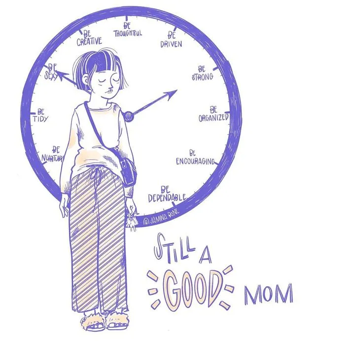 30 "Still A Good Mom" Illustrations Encouraging Moms To Ditch "Social Norms"