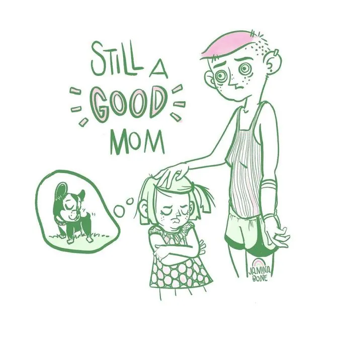 30 "Still A Good Mom" Illustrations Encouraging Moms To Ditch "Social Norms"