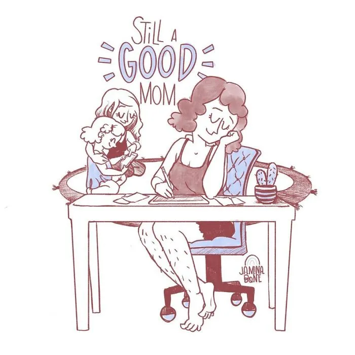 30 "Still A Good Mom" Illustrations Encouraging Moms To Ditch "Social Norms"