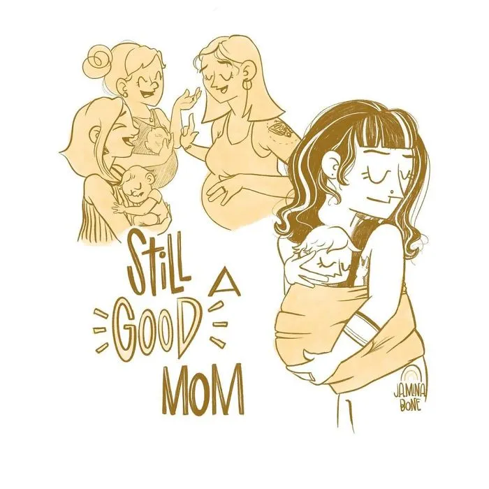 30 "Still A Good Mom" Illustrations Encouraging Moms To Ditch "Social Norms"
