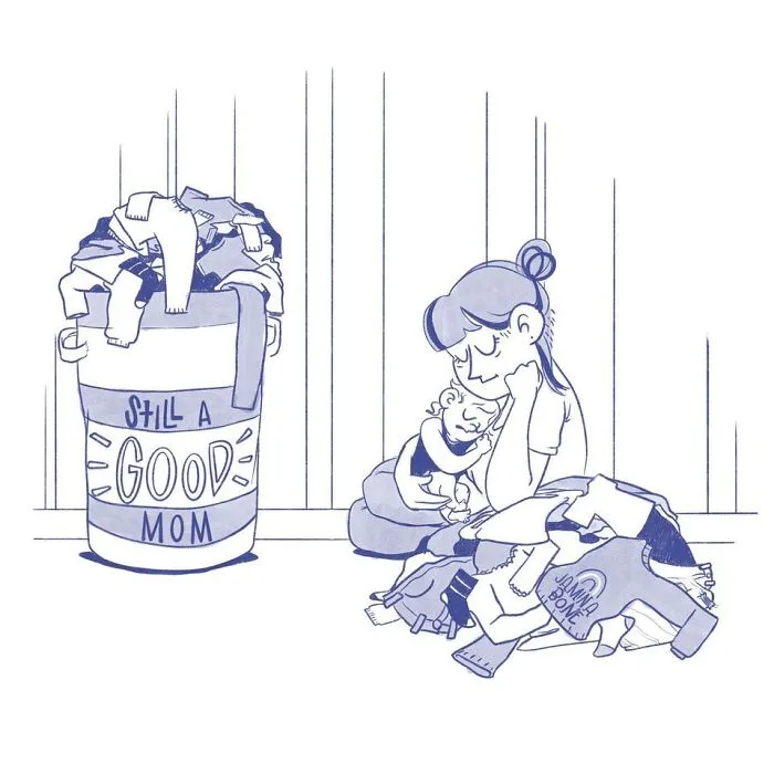 30 "Still A Good Mom" Illustrations Encouraging Moms To Ditch "Social Norms"