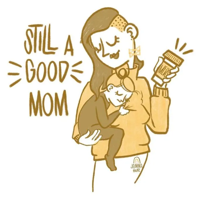 30 "Still A Good Mom" Illustrations Encouraging Moms To Ditch "Social Norms"