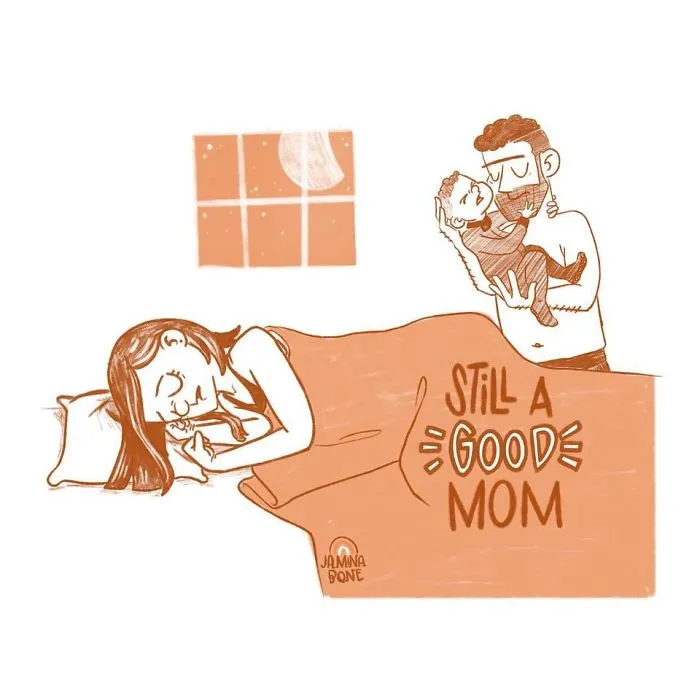 30 "Still A Good Mom" Illustrations Encouraging Moms To Ditch "Social Norms"