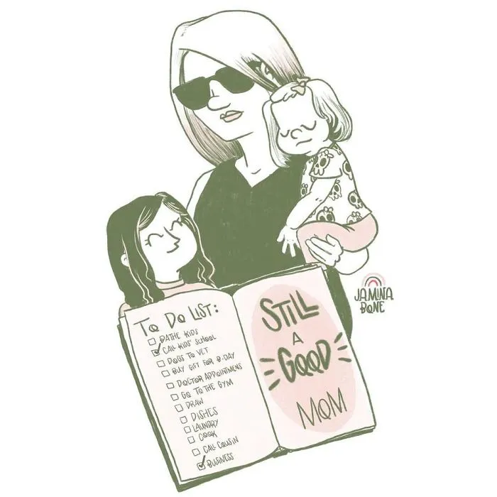 30 "Still A Good Mom" Illustrations Encouraging Moms To Ditch "Social Norms"