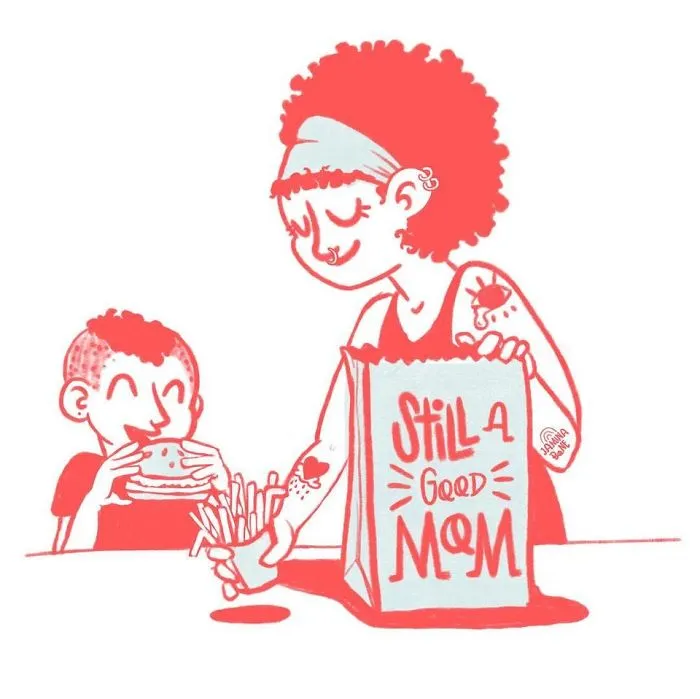 30 "Still A Good Mom" Illustrations Encouraging Moms To Ditch "Social Norms"