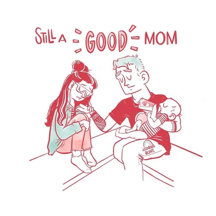 30 "Still A Good Mom" Illustrations Encouraging Moms To Ditch "Social Norms"