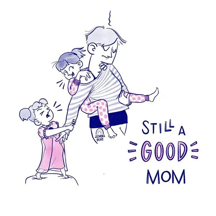 30 "Still A Good Mom" Illustrations Encouraging Moms To Ditch "Social Norms"