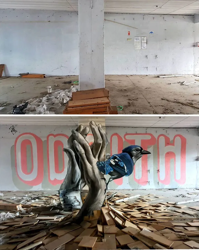 Graffiti Artist Who Got Famous For His 3D Murals Continues Doing What He Does Best