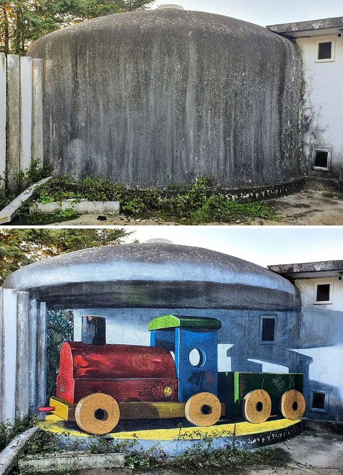 Graffiti Artist Who Got Famous For His 3D Murals Continues Doing What He Does Best