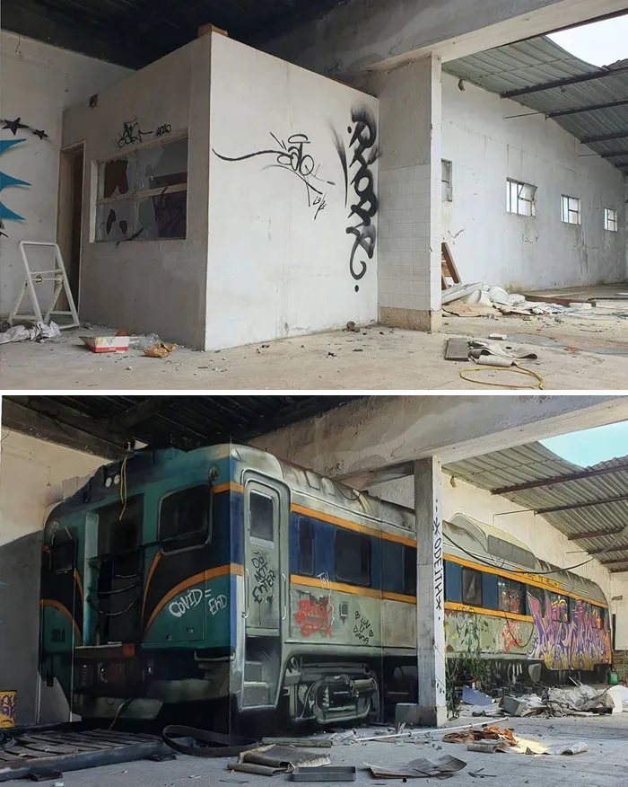 Graffiti Artist Who Got Famous For His 3D Murals Continues Doing What He Does Best