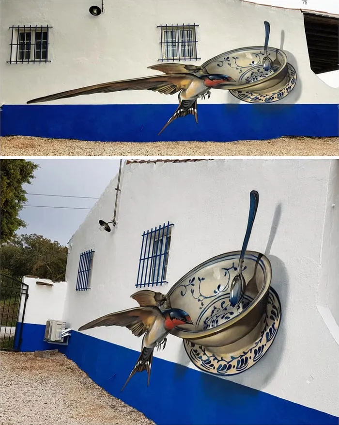 Graffiti Artist Who Got Famous For His 3D Murals Continues Doing What He Does Best