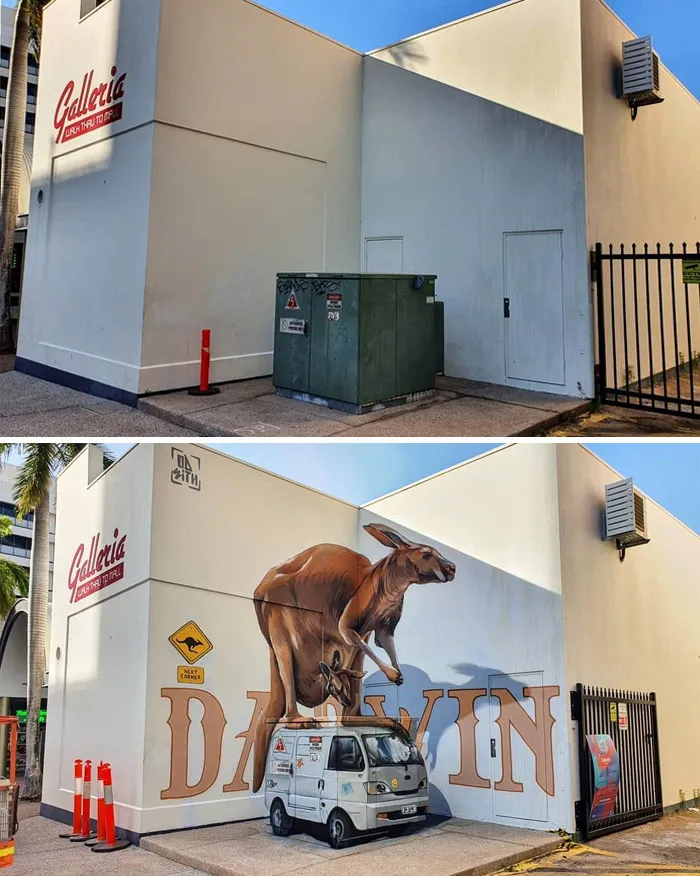 Graffiti Artist Who Got Famous For His 3D Murals Continues Doing What He Does Best