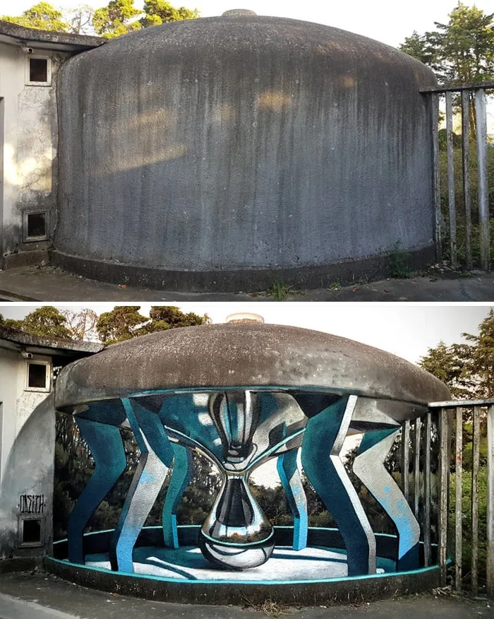 Graffiti Artist Who Got Famous For His 3D Murals Continues Doing What He Does Best