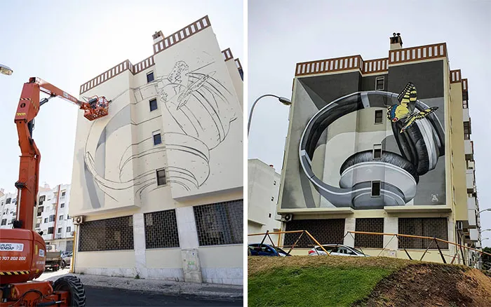 Graffiti Artist Who Got Famous For His 3D Murals Continues Doing What He Does Best