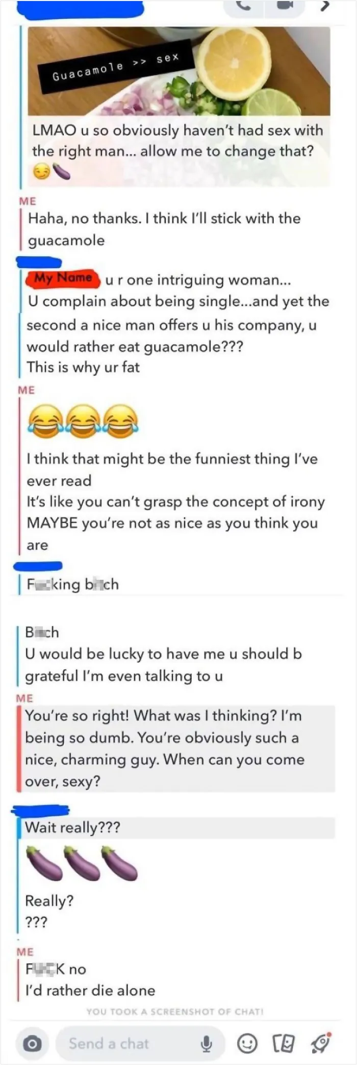 Nice Guy Thinks He’s Better Than Guacamole