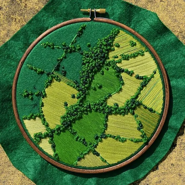 35 Of The Most Beautiful Pieces Of Aerial Embroidery Showing Off British Nature