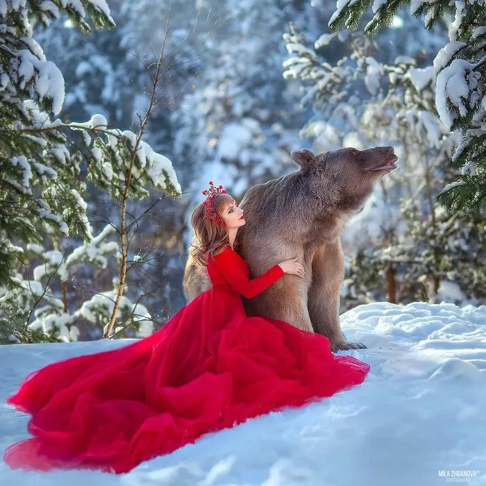 Russian Brown Bear Who Was Abandoned As A Cub And Raised By Humans Has Now Started A Modeling Career (35 Pics)