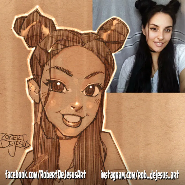 Artist Takes Pictures Strangers Send Him And Creates Cartoon Characters (30 New Pics)