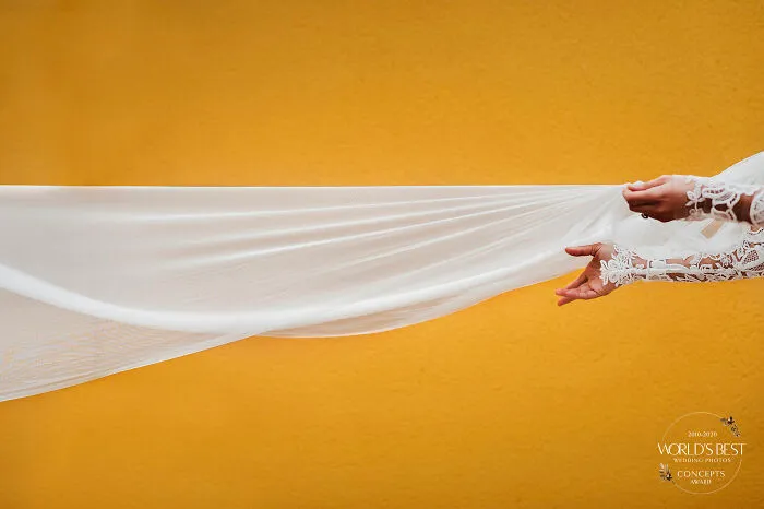 A Shot Every Bride Would Love Of Her Veil, By Victor Lax