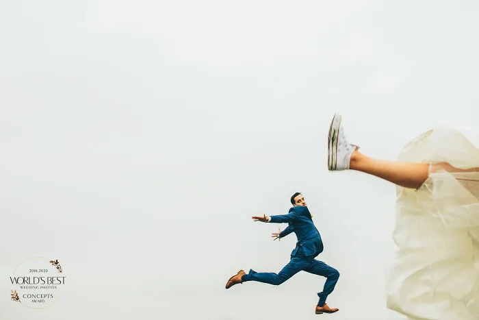 This Humorous Perspective Of A Bride And Her Groom By The Crawley