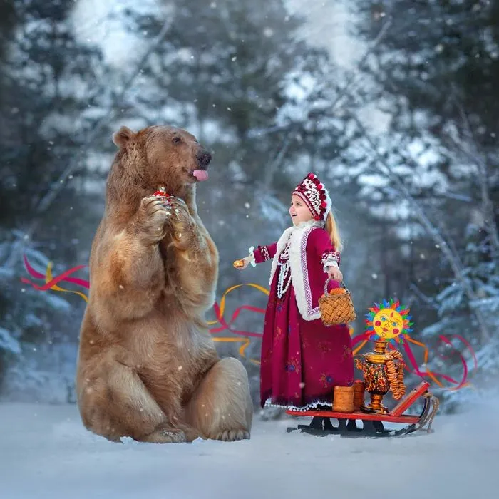 Russian Brown Bear Who Was Abandoned As A Cub And Raised By Humans Has Now Started A Modeling Career (35 Pics)