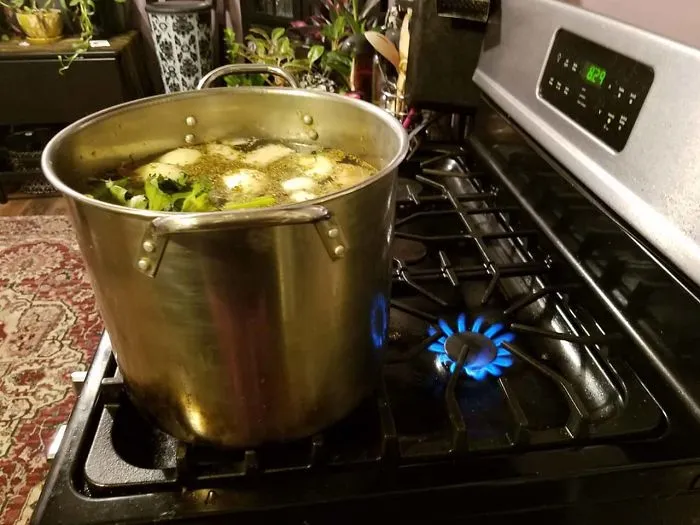 This Sums Up My Day. Why Isn't My Stock Simmering... It's Been Over An Hour