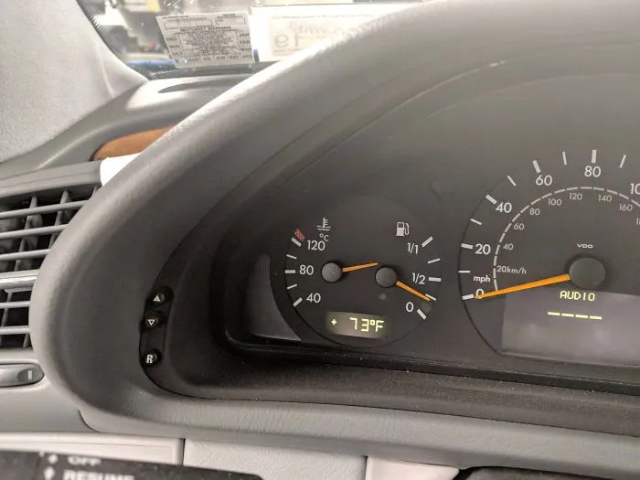 El termómetro dice que el tanque está lleno