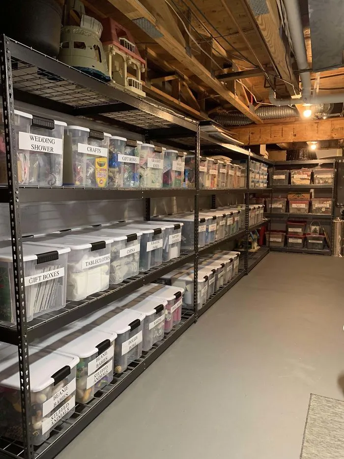 My Friends Basement Organization Is Something Else