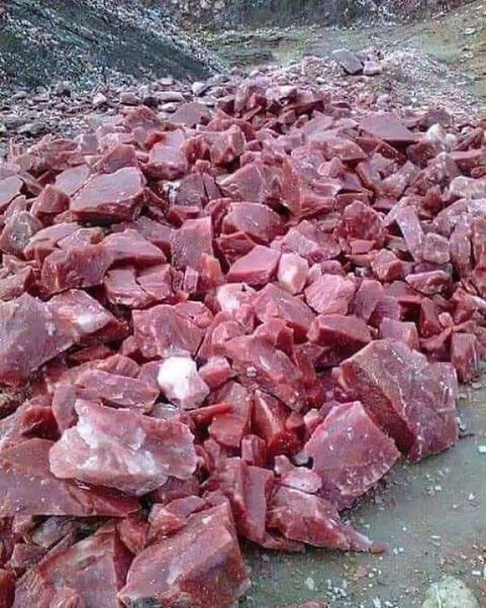 Mármol Rosso Levanto que parece carne cruda