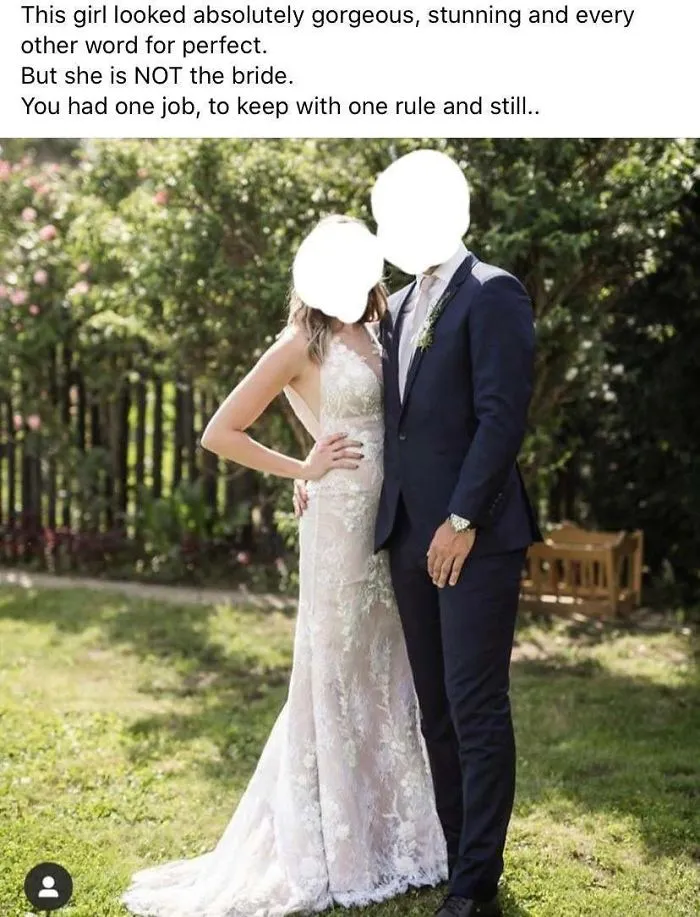 She Looks Absolutely Gorgeous.... Except She’s Not The Bride