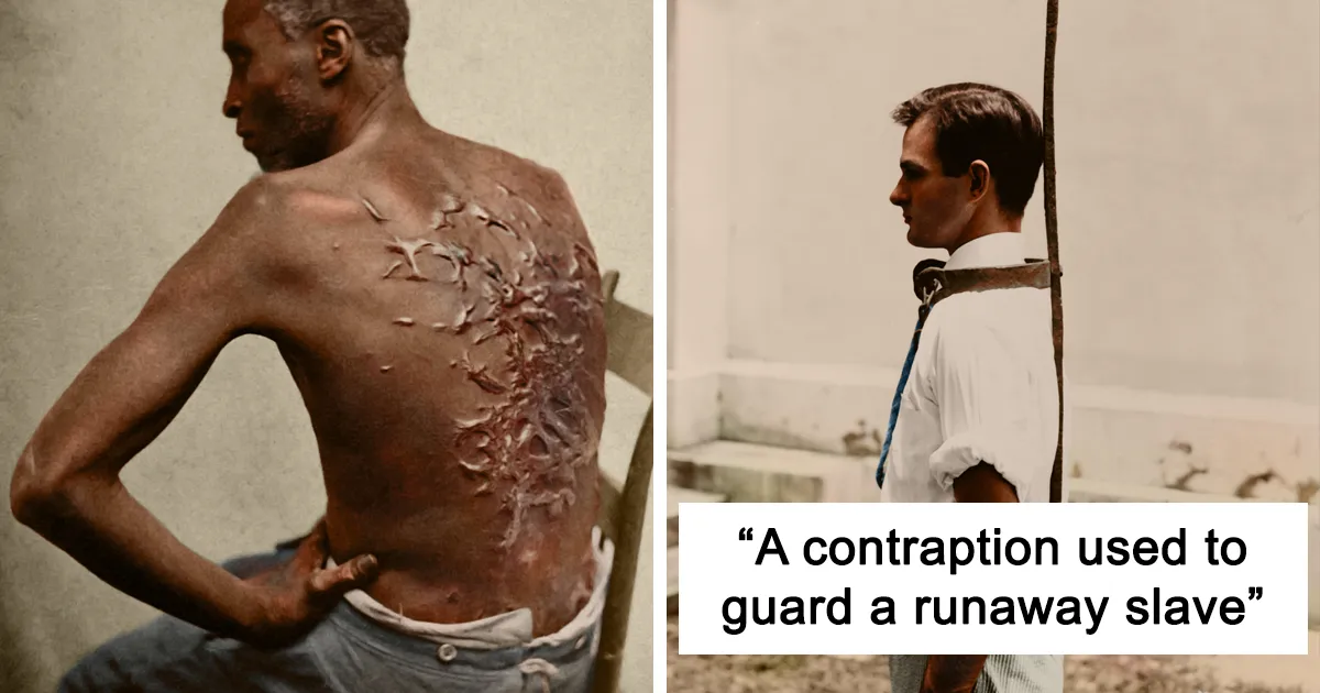I Colourised 10 Photos From Over 160 Years Ago To Show The Horrors Of Life For Those Living Under Slavery