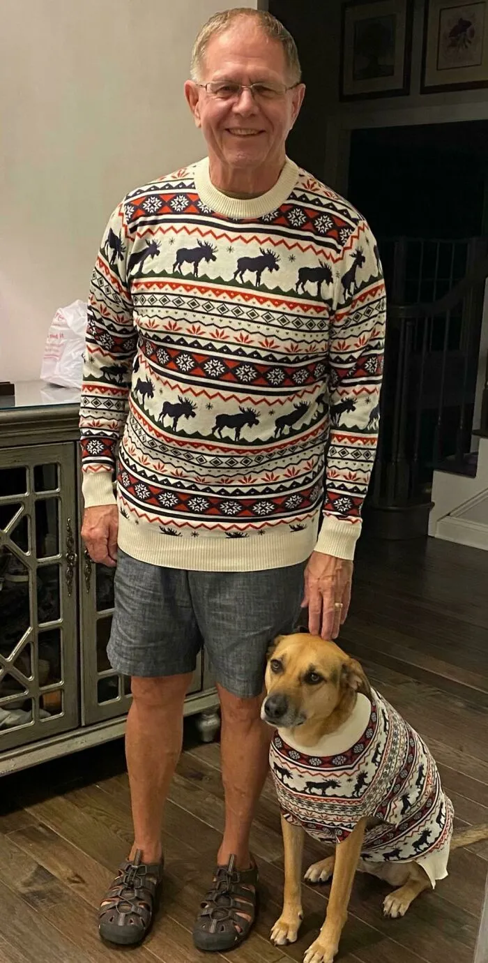 My Dad Got Matching Outfits With Our Dog For His Birthday And It's Adorable