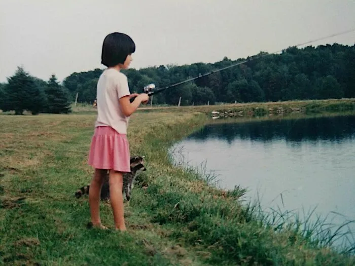 Found This Picture Of Me And My Pet Raccoon Fishing Together. He'd Wait For Me To Catch And Reel In A Fish So He Could Grab It And Eat It