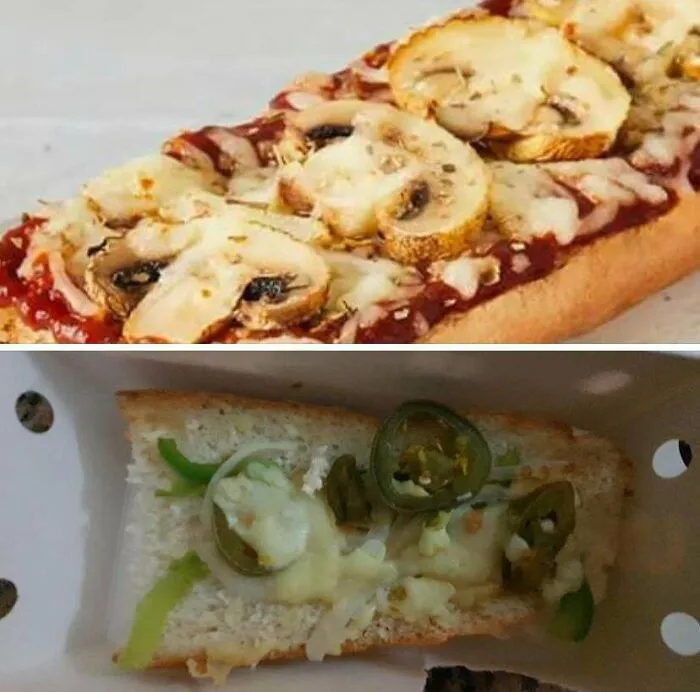 Tosta con champiñones de Subway